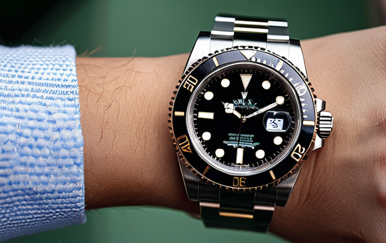 **

A close-up shot of a Rolex Submariner on a wrist, emphasizing its timeless elegance and classic design. The background should be subtly blurred, hinting at a sophisticated setting. Focus on the 904L stainless steel and the overall feeling of understated luxury.

**