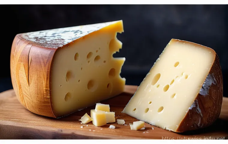 스위스 치즈 종류 및 생산지 - **A picturesque panoramic view of the Swiss Alps, with lush green meadows where healthy, happy cows ...