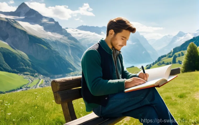 스위스의 노벨상 수상자들 - **Prompt:** "A hopeful scene depicting humanitarian aid distribution in a peaceful, organized settin...