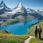 스위스 환경 보호 정책 - **Prompt 1: Serene Alpine Conservation**
    "A stunning, high-definition panoramic shot of the Swis...