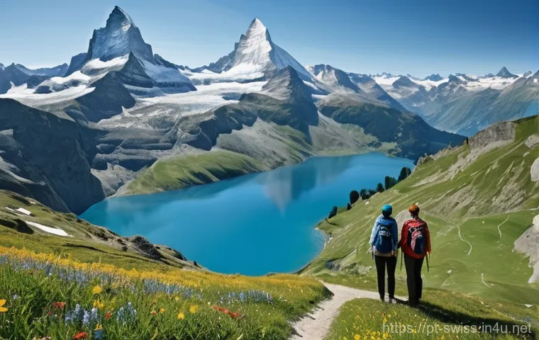 스위스 환경 보호 정책 - **Prompt 1: Serene Alpine Conservation**
    "A stunning, high-definition panoramic shot of the Swis...